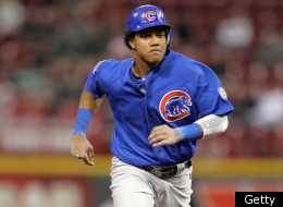 CINCINNATI, OH - SEPTEMBER 14: Starlin Castro #13 of the Chicago Cubs runs to third base during the game against the Cincinnati Reds at Great American Ball Park on September 14, 2011 in Cincinnati, Ohio. (Photo by Andy Lyons/Getty Images)