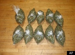 Oregon State Police photo Jan. 4 shows approximately $25,000 worth of marijuana seized during a routine traffic stop -- and that the War On Drugs continues.