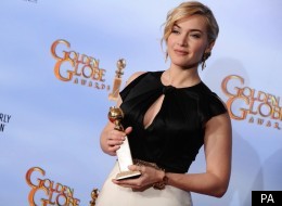 Kate Winslet wins a Golden Globe for her role in 'Mildred Pierce'