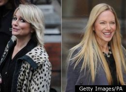 Lisa Byrne, Lucie Cave and Rosie Nixon arrive at the Leveson Inquiry