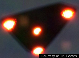 Some UFO researchers believe this image is of a triangle-shaped UFO that is the size of a large planet. NASA claims it is a reflection from within the satellite’s lens of the planet Venus.