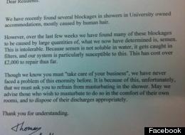 The Manchester University Letter Tell Students Not To Masturbate In The Shower