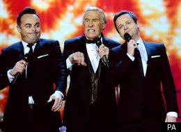 Bruce Forsyth joined Ant and Dec to introduce the National Television Awards with a musical number