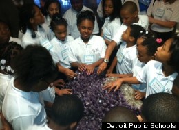 Detroit Public Schools student visit the Cranbrook Institute of Science on Jan. 16, 2012.