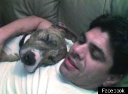 Actor Nick Santino and his dog Rocco