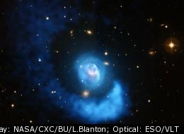 Abell 2052 is a galaxy located in the constellation Serpens, about 480 million light years from Earth
