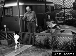 Olympic Trailer Court, Santa Monica c.1940 (by Ansel Adams)
