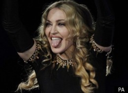 Madonna and Nicki Minaj at the Super Bowl half-time show