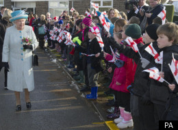 The Queen visited Dersingham Infant and Nursery School to celebrate her Diamond Jubilee