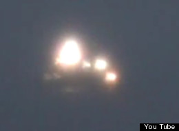 This footage of a flashing orb was filmed above the Thames Estuary