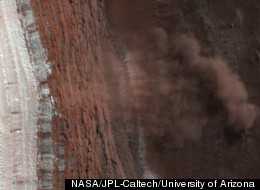 The Martian avalanches are caused by carbon dioxide frost
