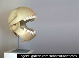 h artist Gentil Garcon has teamed up with paleontologist Francois Escuilie to create a real-life representation of Pac-Man's skull.
