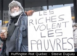 Le rassemblement qui visait à dénoncer les politiques budgétaires du gouvernement du Québec a donné lieu à des affrontements. (Steeve Duguay - Huffington Post Québec)