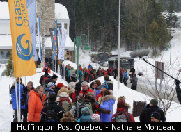 L'arrivée des skieurs au Gîte du Mont-Albert. (Photo: Nathalie Mongeau)