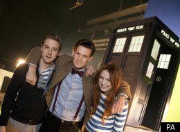 Doctor Who team Matt Smith, Karen Gillan and Arthur Darvill reunited, but not for long
