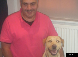 Jon Prashar and his dog, Mr T