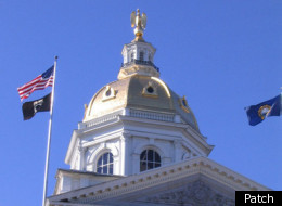The dome of the New Hampshire Statehouse in Concord.