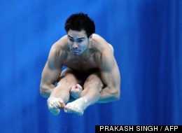 Despatie la médaille de bronze au 3 m individuel à la Coupe du monde de plongeon de Londres. (AFP)