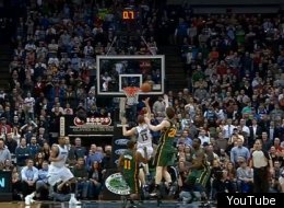 Minnesota's Luke Ridnour swishes a buzzer-beater to beat the Jazz.