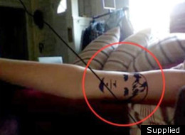 'It hurt but sometimes love can hurt too': The 'tattoo' of Austin Knill's face