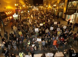 Occupy Chicago protests in the city's Loop last fall. Massive public demonstrations are expected to coincide with the city's hosting of the concurrent NATO and G8 summits in May.