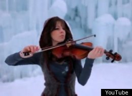 Violinist Lindsey Stirling merges classical violin with dubstep music.