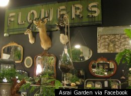 The interior of Arai Garden flower shop in Wicker Park.