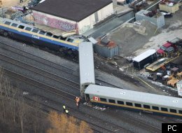 Le train 92, qui avait quitté Niagara Falls en direction de Toronto, changeait de voie au moment de l'accident. (Photo PC/Nathan Denette)