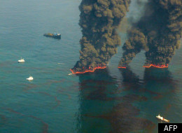 La plateforme Deepwater Horizon a explosé le 20 avril 2010. (AFP)