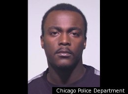 Darrick Sharkey, of Chicago, allegedly threw his girlfriend's dog off his back porch during an argument.