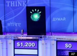 The new face of banking? Watson during a practice round of the