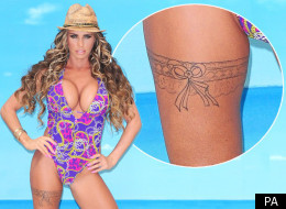 New ink: The mother of three showed off her latest design