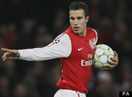 Playing ball: Van Persie is stalling on a new contract offer at Arsenal