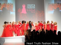 Canadian celebrities hit the runway in red for The Heart Truth Fashion Show on Thursday March 8.