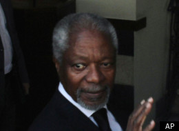 Kofi Annan arrived in Damascus for talks on ending the violence