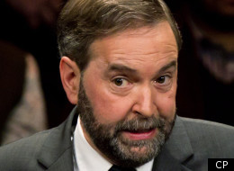 NDP leadership contender Thomas Mulcair was accused by his fellow competitors Sunday of turning his back on his party for trying to reach out and appeal to new voters. (Darryl Dyck, CP)