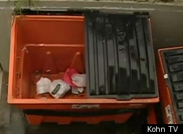 The fingers were discovered in a Ziploc bag in these bins outside the Kukui Gardens Housing Complex in Liliha, last month