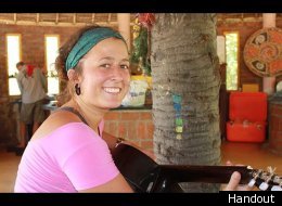 An photo of Aubrey Sacco, a US hiker missing in Nepal.