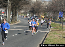 The marathon route in Southwest D.C. in 2009.