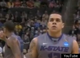 Angel Rodriguez of Kansas State at the free throw line during a game against Southern Mississippi.