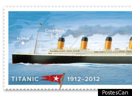 Les Postes canadiennes ont rendu publics mardi cinq nouveaux timbres représentant le Titanic. (Photo Postes Canada)