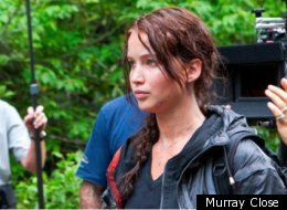 Jennifer Lawrence on the budget-minded set of
