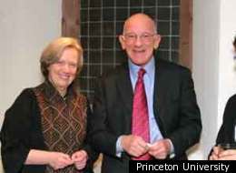 Peter B. Lewis, with Princeton University President Shirley M. Tilghman, in 2006.