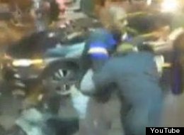 At least five men were caught on tape brawling outside a Greenwich Village McDonald's -- the third violent film to surface from the eatery in a year.