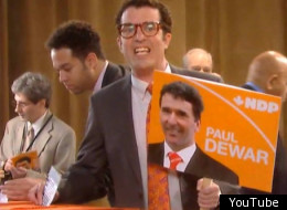 Rick Mercer makes light of the NDP leadership convention in Toronto. (YouTube)