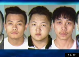 The faces of some of the nine suspects charged with the gang rape of a 14-yaar-old girl in an abandoned home.