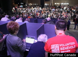 The selection of the next federal NDP leader has been delayed for hours due an attempted cyber-attack on the party's electronic voting system. (Chris Dale/HuffPost Canada)