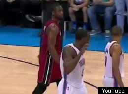 Wade wasn't too happy with Perkins after this play.