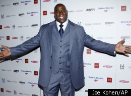 Magic Johnson's group won the bid for the Los Angeles Dodgers.