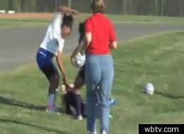 Lewisville High's Annette McCullough was charged with assault after her brutal attack in a soccer match.